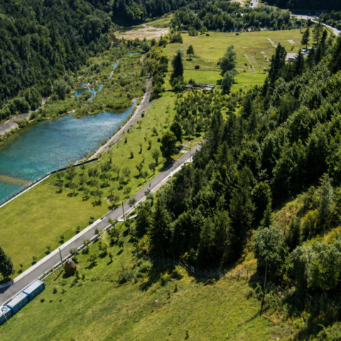 View from the dam