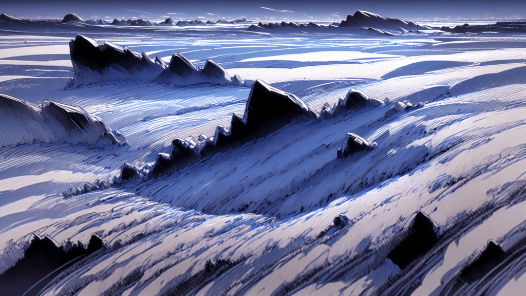 Snow dunes